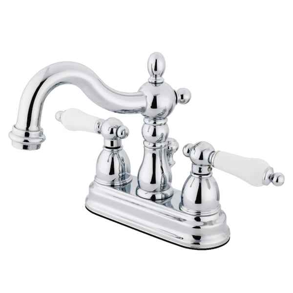 KS1601PL 4" Centerset Bathroom Faucet, Polished Chrome